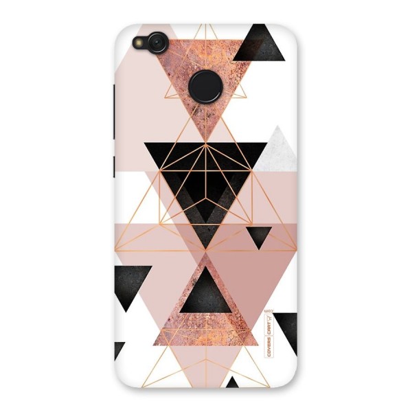 Abstract Rose Gold Triangles Back Case for Redmi 4