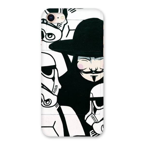 Anonymous Hat Back Case for iPhone 8