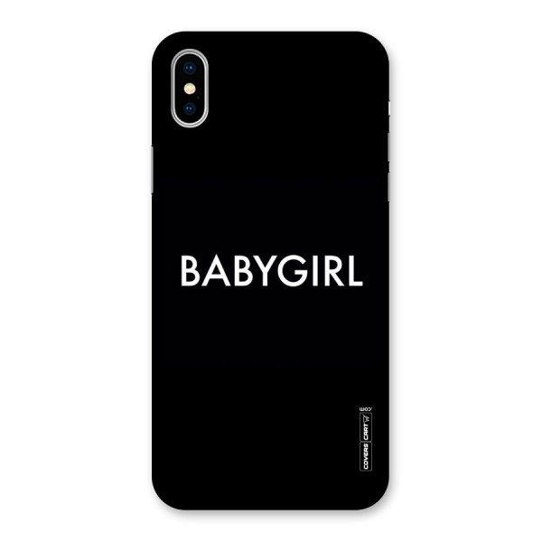 Baby Girl Back Case for iPhone X