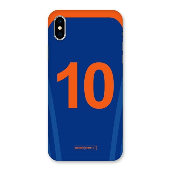 Blue Jersey Back Case for iPhone X