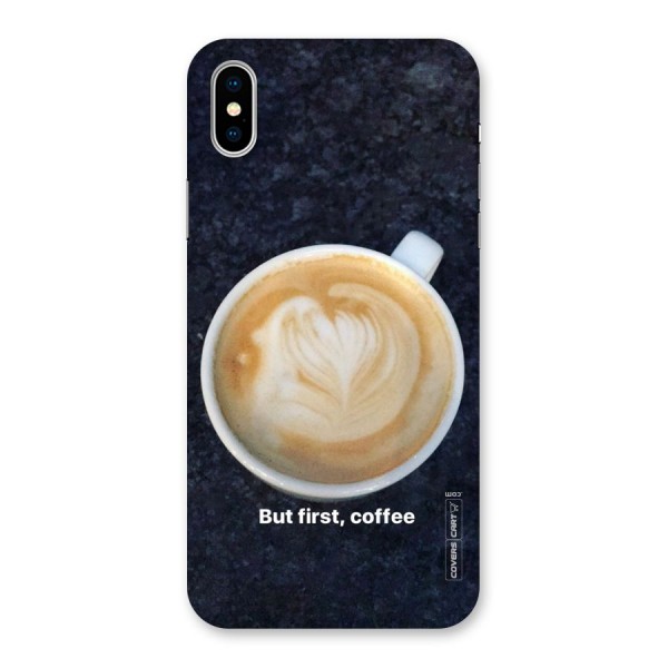 Cappuccino Coffee Back Case for iPhone X