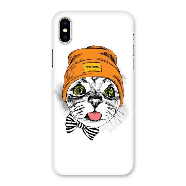 Cool cat Back Case for iPhone X