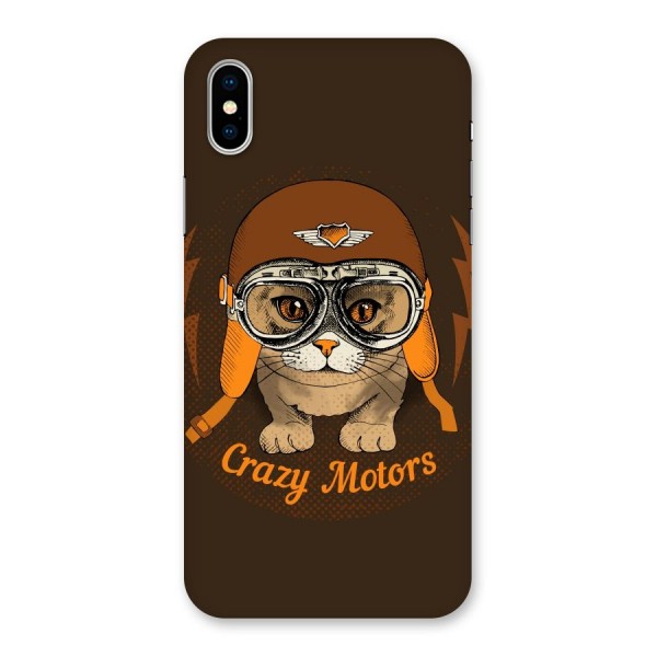 Crazy cat Back Case for iPhone X