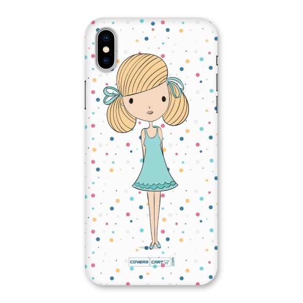 Cute Girl Back Case for iPhone X