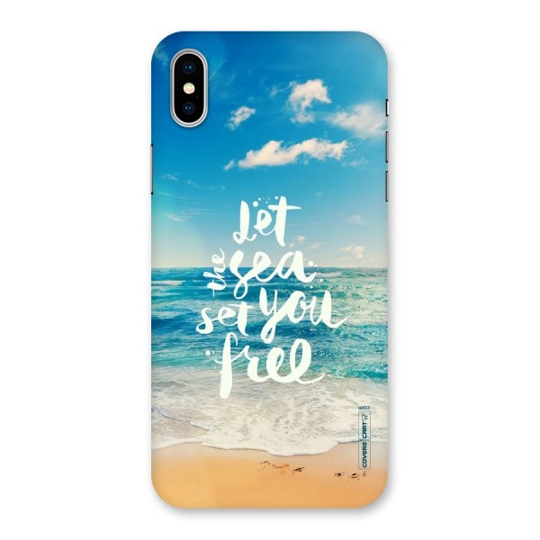 Free Sea Back Case for iPhone X