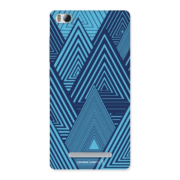 Geometric Blue Print Back Case for Mi4i