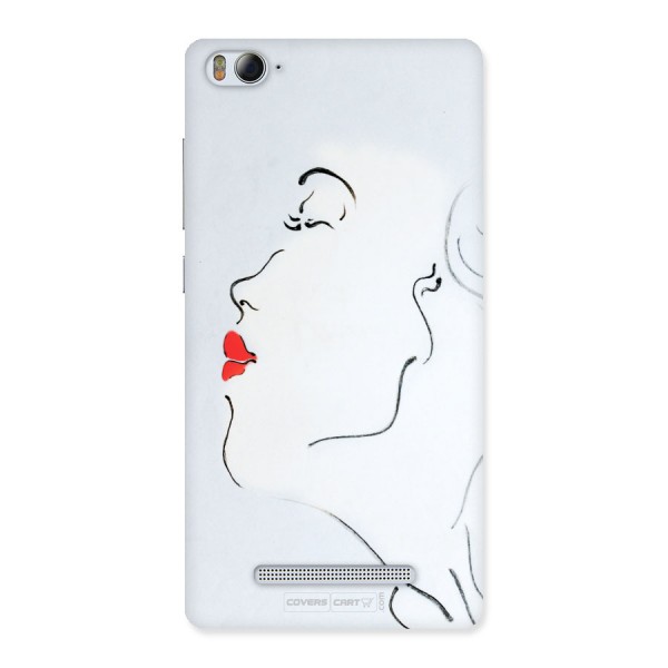 Girl in Red Lipstick Back Case Back Case for Xiaomi Mi4i