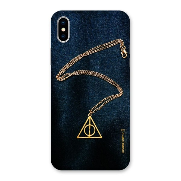 Golden Chain Back Case for iPhone X