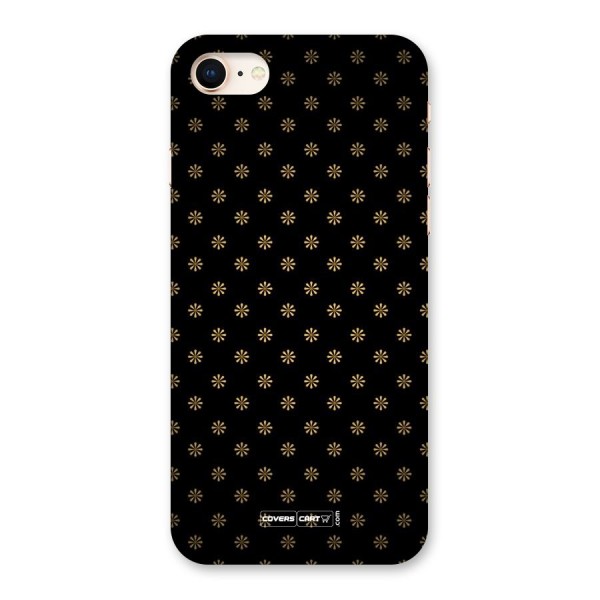 Golden Flowers Back Case for iPhone 8