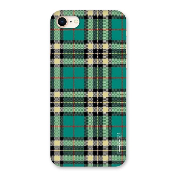 Green Check Back Case for iPhone 8