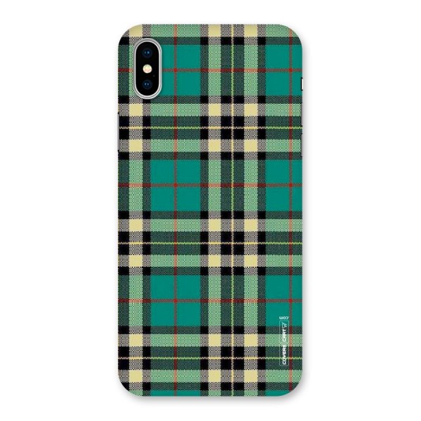 Green Check Back Case for iPhone X