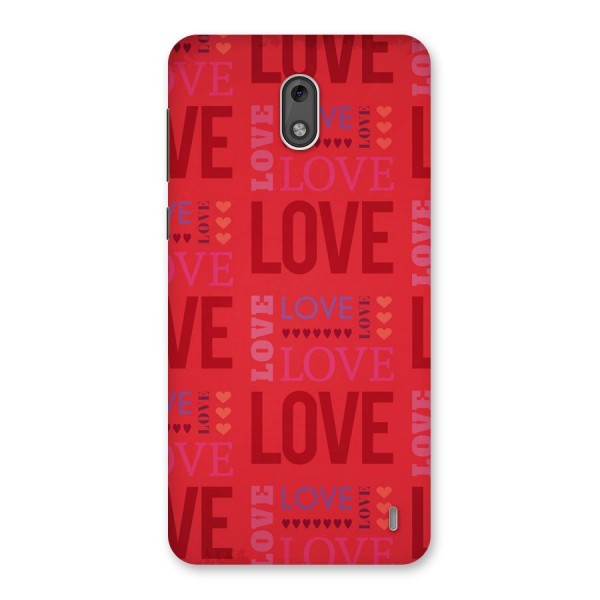 Love Pattern Back Case for Nokia 2