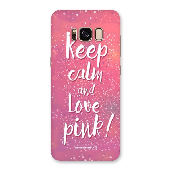 Love Pink Back Case for Galaxy S8