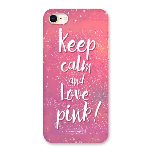 Love Pink Back Case for iPhone 8