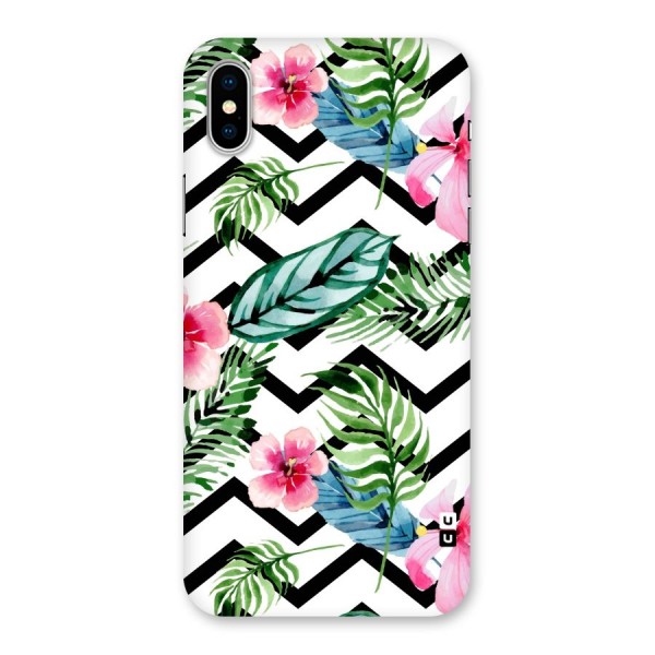 Modern Flowers Back Case for iPhone X