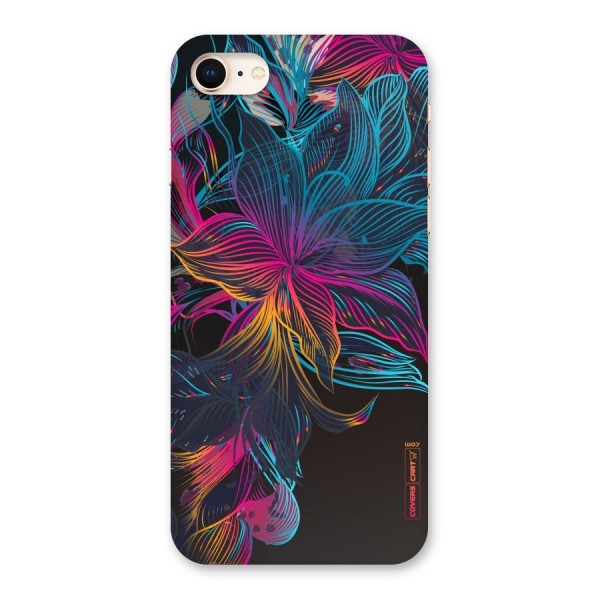 Multi-Colour Flowers Back Case for iPhone 8