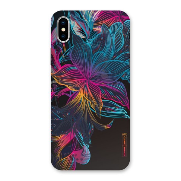 Multi-Colour Flowers Back Case for iPhone X