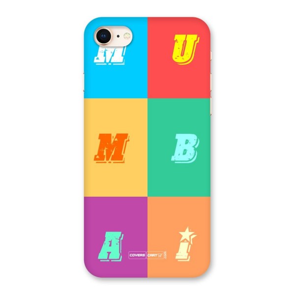 Mumbai Alphabets Back Case for iPhone 8