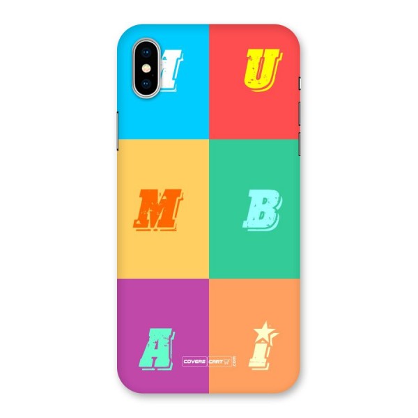 Mumbai Alphabets Back Case for iPhone X