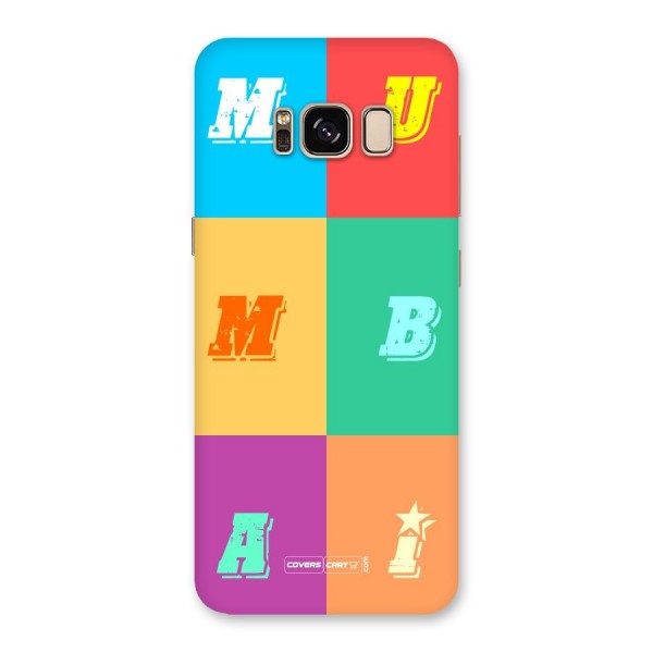 Mumbai Alphabets Back Case for Galaxy S8