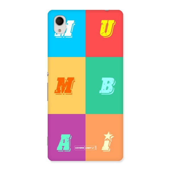 Mumbai Alphabets Back Case for Xperia M4 Aqua