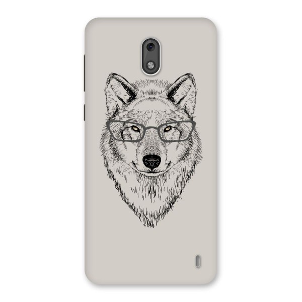 Nerdy Wolf Back Case for Nokia 2