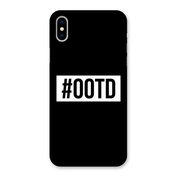 OOTD Back Case for iPhone X