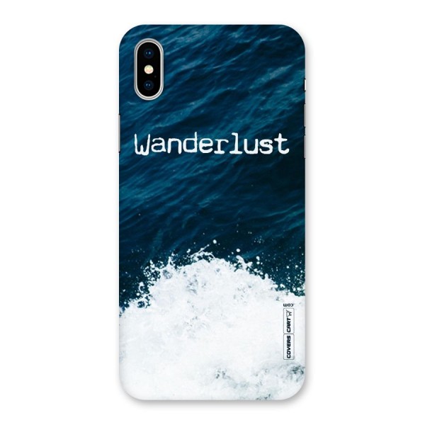 Ocean Wanderlust Back Case for iPhone X