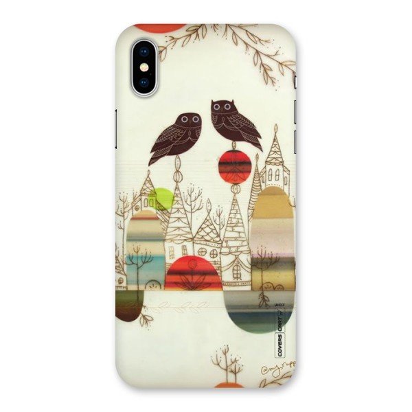 Owl Art Back Case for iPhone X