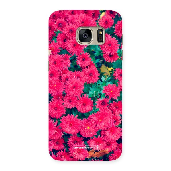 Pink Flowers Back Case for Galaxy S7