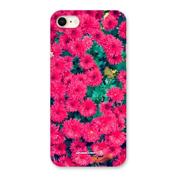 Pink Flowers Back Case for iPhone 8