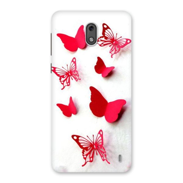 Red Butterflies Back Case for Nokia 2