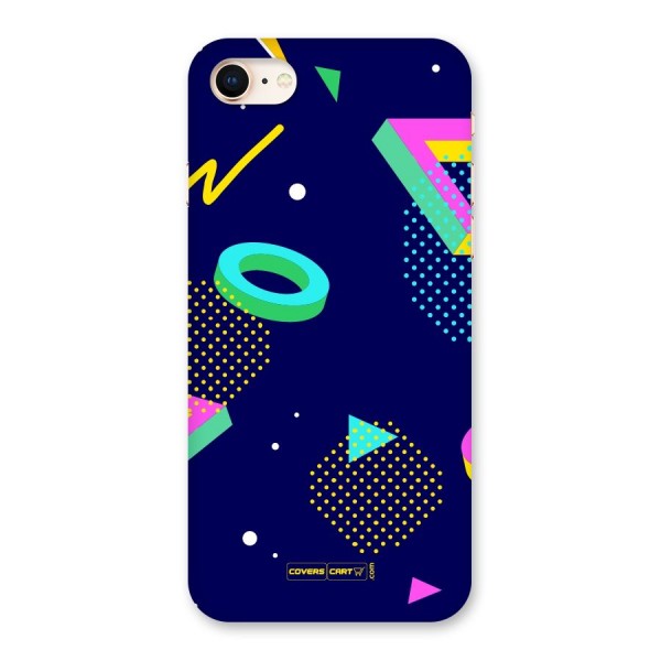 Retro Abstract Back Case for iPhone 8