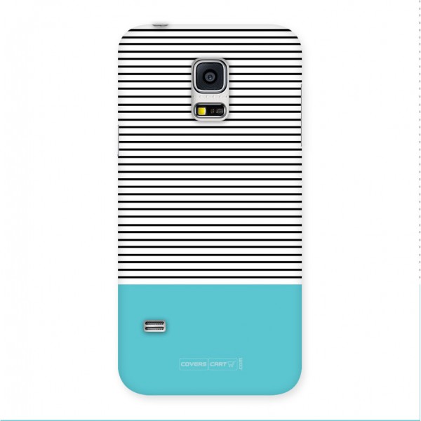 Deep Sky Blue Stripes Back Case for Galaxy S5 Mini