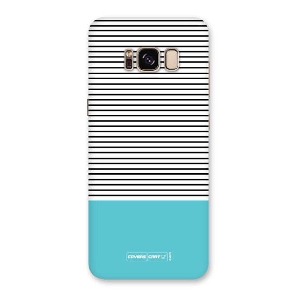 Deep Sky Blue Stripes Back Case for Galaxy S8