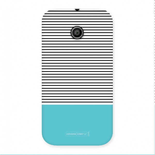 Deep Sky Blue Stripes Back Case for Moto E