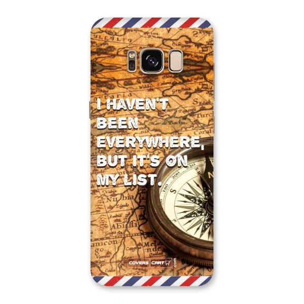 Travel Map Back Case for Galaxy S8