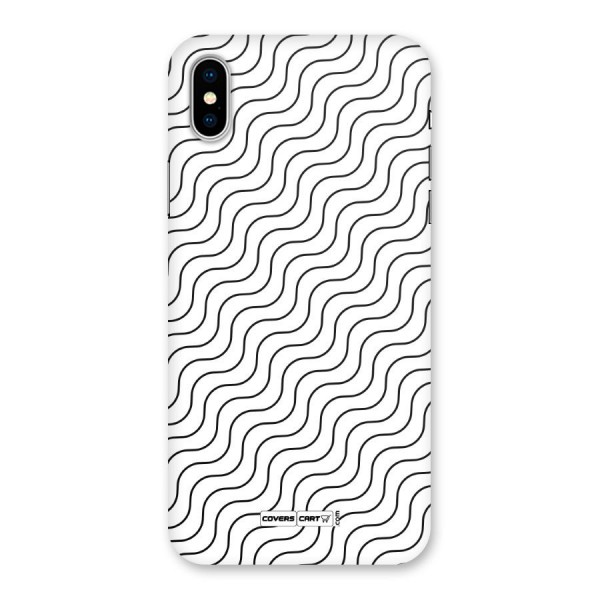 Wavy Pattern Back Case for iPhone X