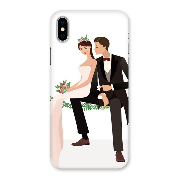 Wedding Couple Back Case for iPhone X