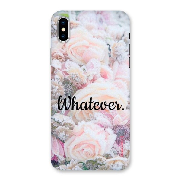 Whatever Back Case for iPhone X