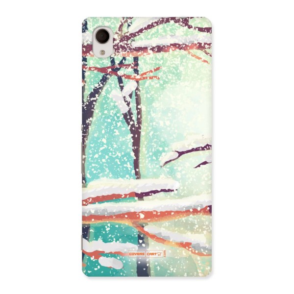 Winter Season Back Case for Xperia M4 Aqua