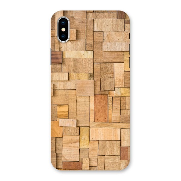 Wooden Blocks Back Case for iPhone X