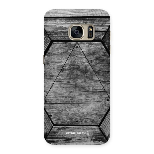 Wooden Hexagon Back Case for Galaxy S7