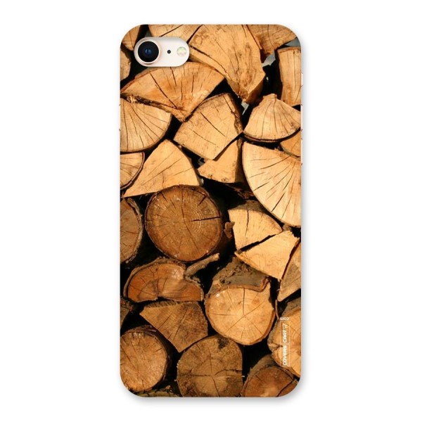 Wooden Logs Back Case for iPhone 8