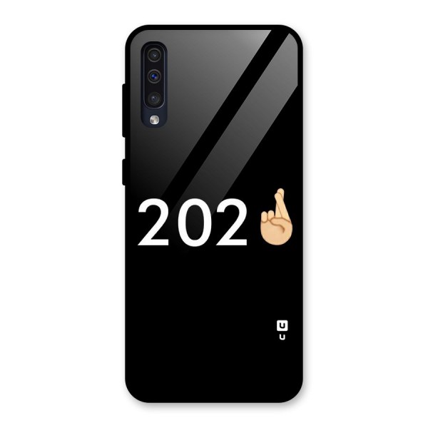 2021 Fingers Crossed Glass Back Case for Galaxy A50s