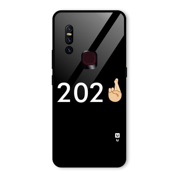 2021 Fingers Crossed Glass Back Case for Vivo V15