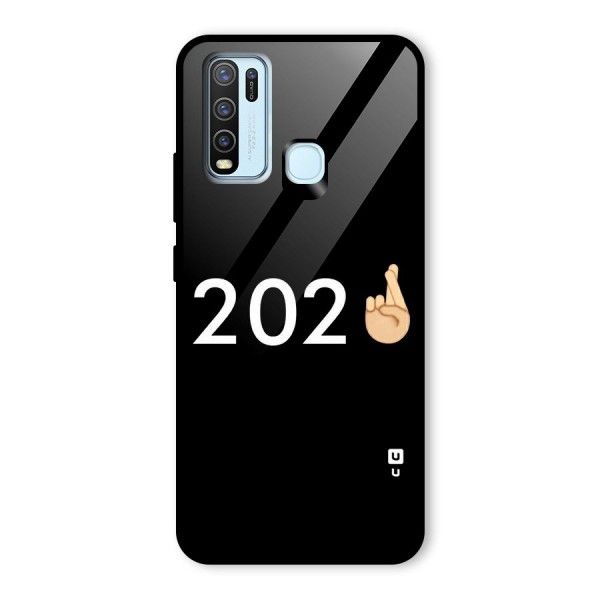 2021 Fingers Crossed Glass Back Case for Vivo Y30