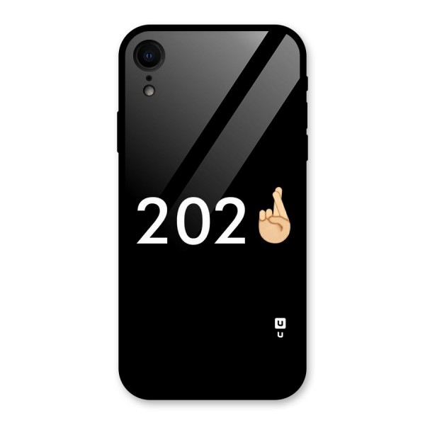 2021 Fingers Crossed Glass Back Case for XR