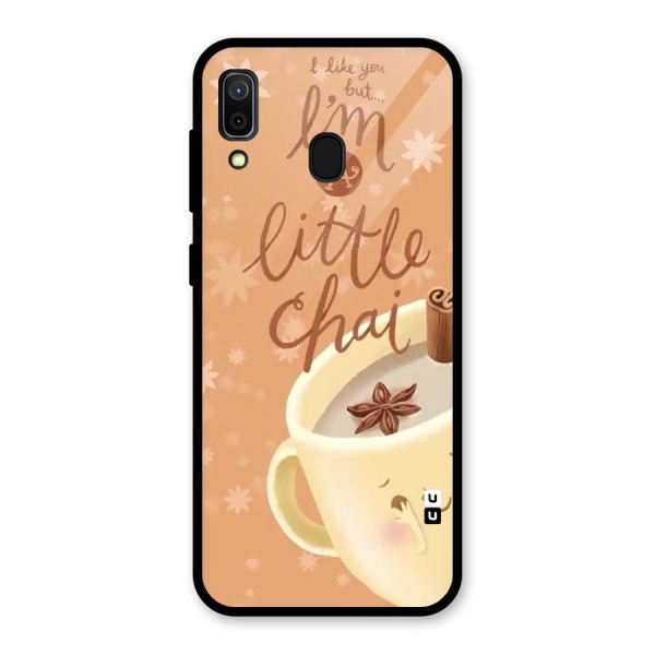 A Little Chai Glass Back Case for Galaxy A30