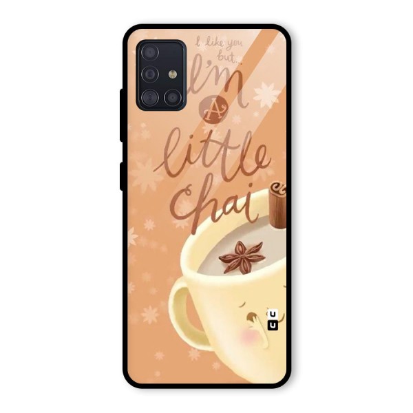 A Little Chai Glass Back Case for Galaxy A51